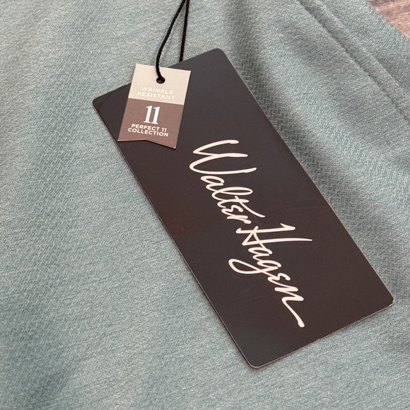 Walter Hagen Shorts Mens 40 Teal Perfect 11 Golf Wrinkle Resistant Stretch NEW - Picture 7 of 14